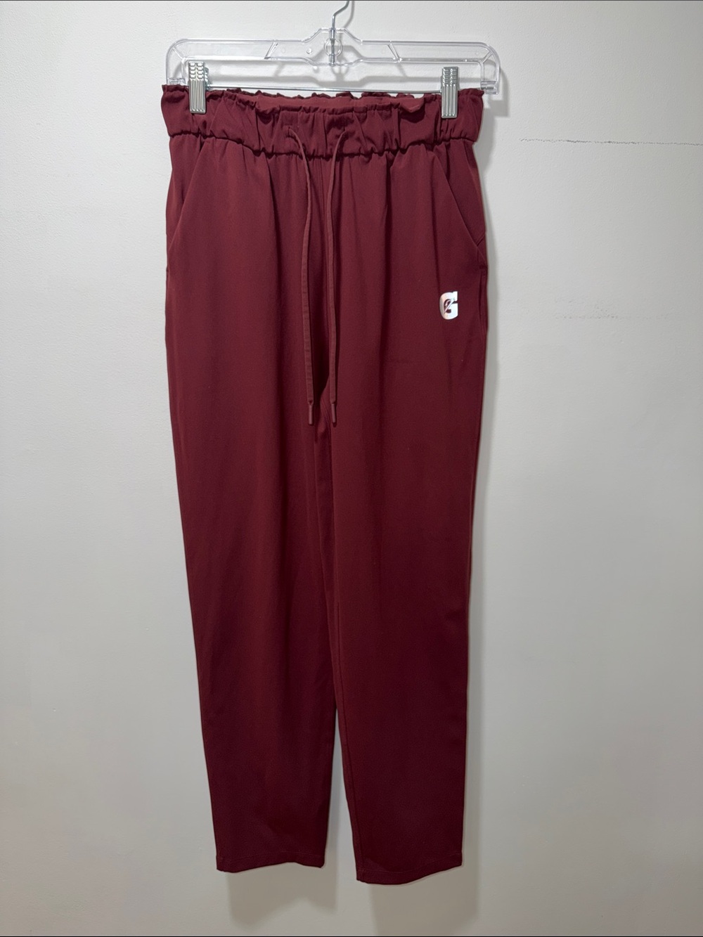 Lululemon Women’s On the Fly Burgundy Straight Leg Pant 6 Workout Activewear